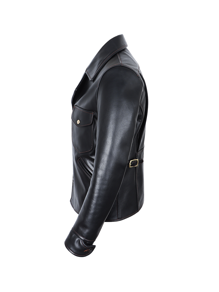 Jack Hollywood Buttoned Leather Jacket